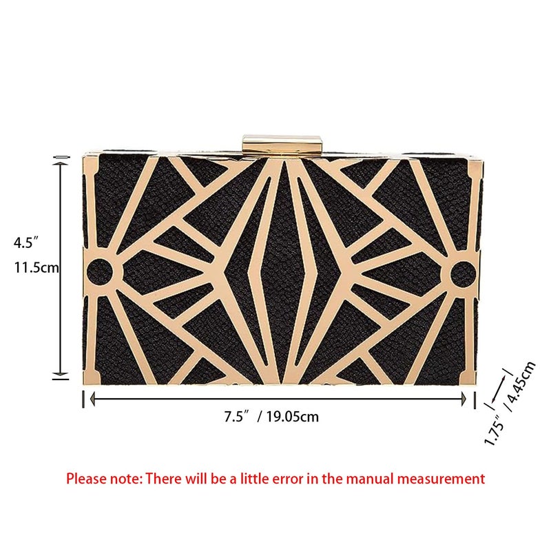 CARIEDO Women Evening Bag Elegant Clutch Purse Exquisite Velvet Metal Hollow out Handbags Prom Wedding Party - Image 3